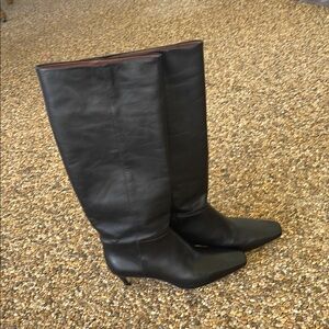 Reformation Black Heeled Boots Timeless Design Reformation Remy Kitten-Heel